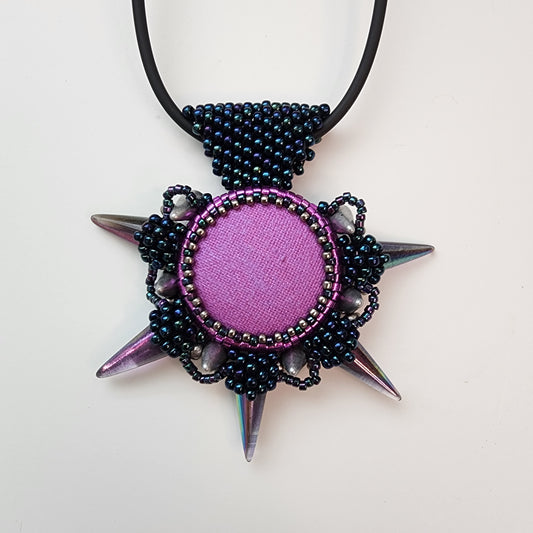 Magenta Mood Spikey Pendant