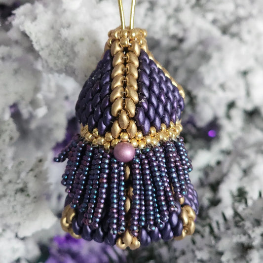 Purple Wizard Gnome Ornament