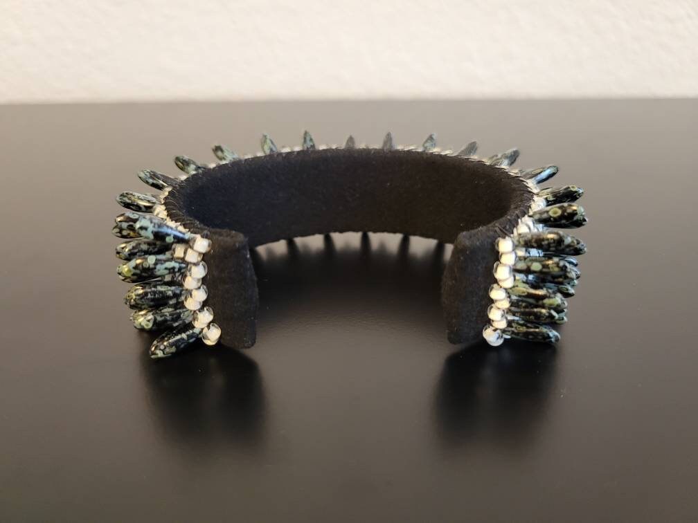 Glowing Firefly Beaded Cuff