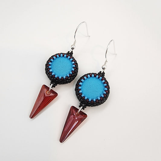 Sedona Crystal Spike Dangle Earrings